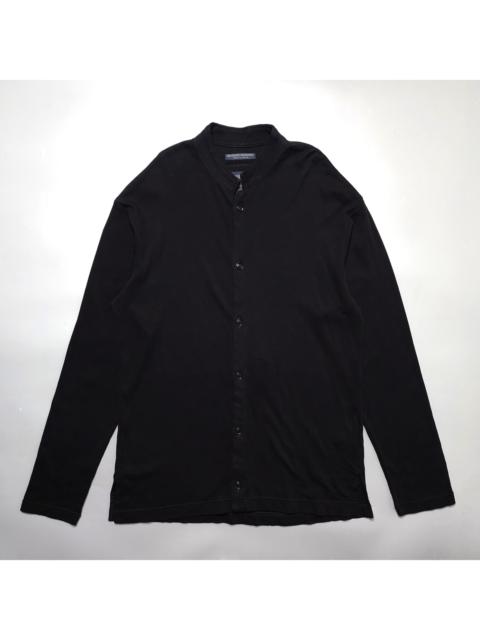 Regulation Yohji Yamamoto - Band Collar Cotton Jersey Shirt