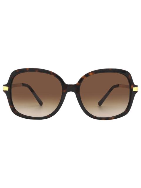 MICHAEL KORS Michael Kors Adrianna II Brown Gradient Rectangular Ladies Sunglasses MK2024 310613 57
