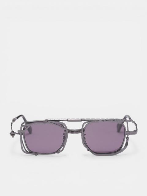 Kuboraum Z51 Layered Rectangular Metal Sunglasses