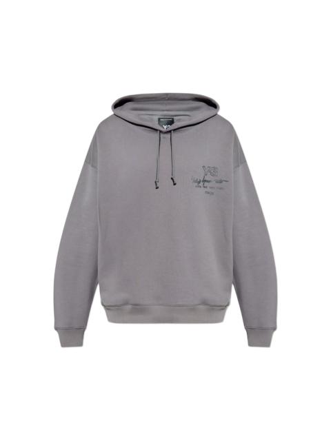 Y-3 logo-print hoodie