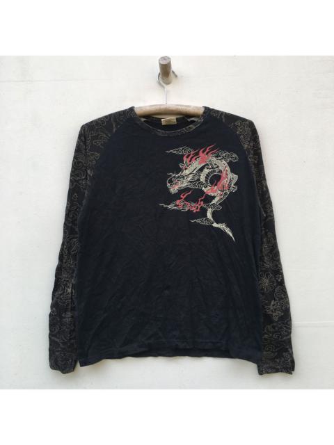 Other Designers Japanese Brand - Japan Dragon Tradional Full Print Back Hit Sukajan