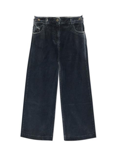 THE ATTICO The Attico Waxed Wide-leg Jeans