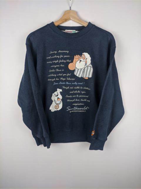 Other Designers Steals🔥Vintage Sweatshirt Santa World 1984