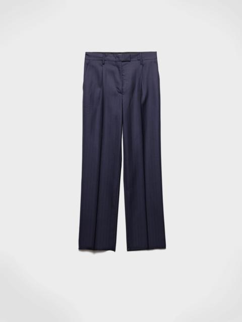 Prada Wool pinstripe pants