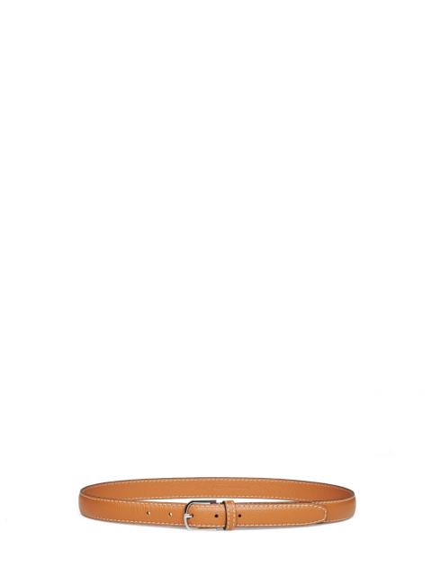 TOTEME Toteme Women Tan Slim Grained Leather Belt