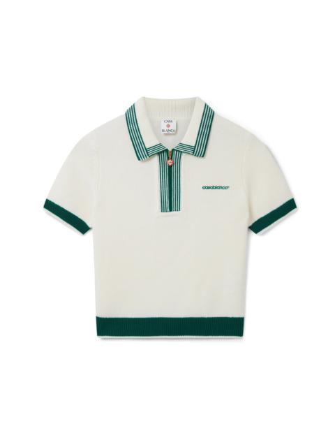 CASABLANCA Knit Tennis Polo Shirt | Casablanca Paris
