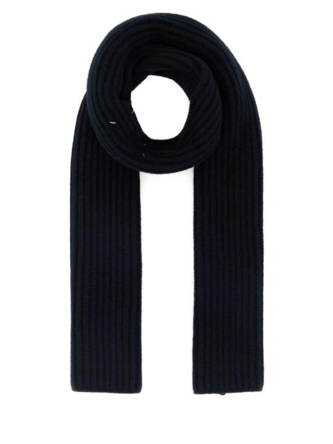 Maison Margiela Maison Margiela Men Midnight Blue Wool Scarf