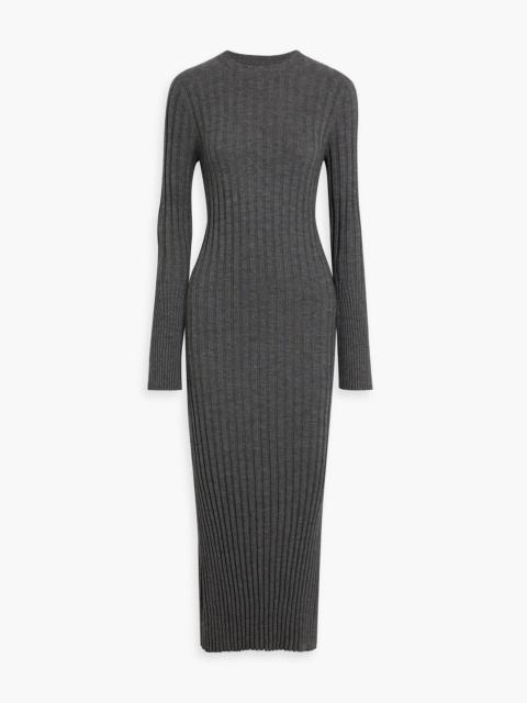 Loulou de Saison Bolga ribbed merino wool and cashmere-blend midi dress