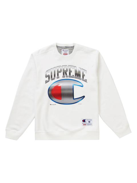 Supreme Supreme Champion Chrome Crewneck White