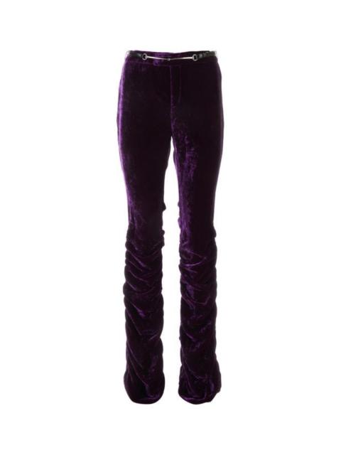 Gucci Woman Purple Velvet Pant