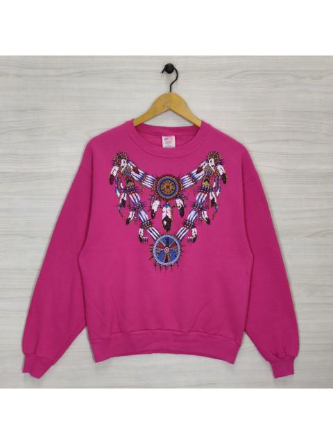Other Designers Vintage 90s All American Apparel Crewneck, Native American