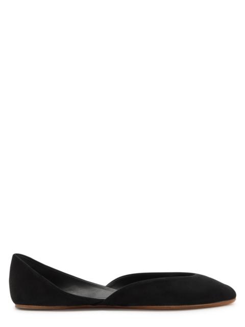 The Row Gemma suede ballet flats