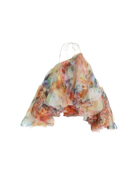 Zimmermann Luna Ruffled Floral Top floral