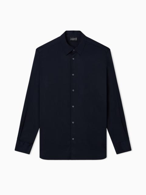 EMPORIO ARMANI STRETCH PIMA COTTON SHIRT