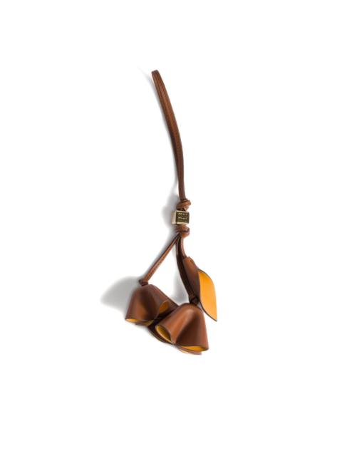 flower leather keyring