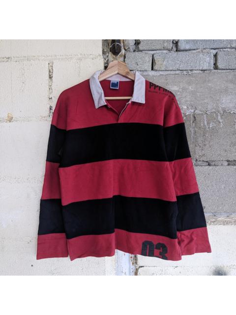 Other Designers Vintage - Vintage PPFM Stripe Sweatshirt With Collar
