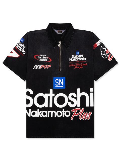 SATOSHI NAKAMOTO SATOSHI MECHANIC HALF ZIP - VINTAGE BLACK