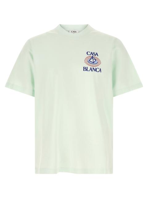 CASABLANCA Casablanca Men Flocked 'Celestial Pyramid' Print T-Shirt