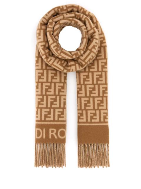 FENDI Fendi Women Embroidered Wool Blend Scarf