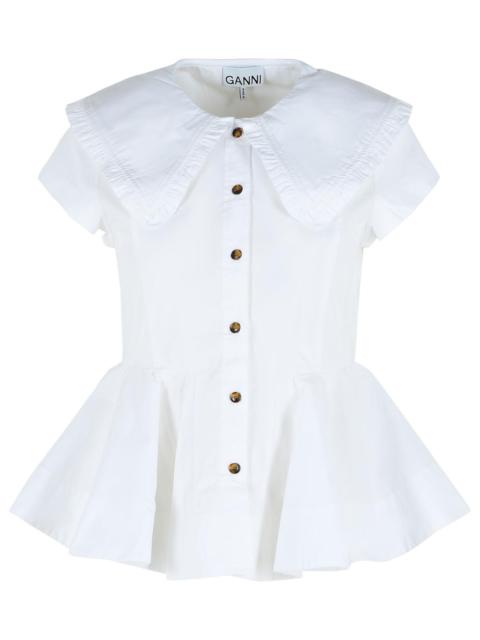 GANNI Ganni White Cotton Shirt Women