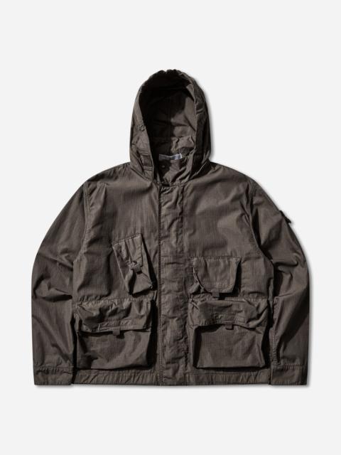 Stone Island Men's Cotton Nylon Micro Ripstop Field Jacket Charcoal