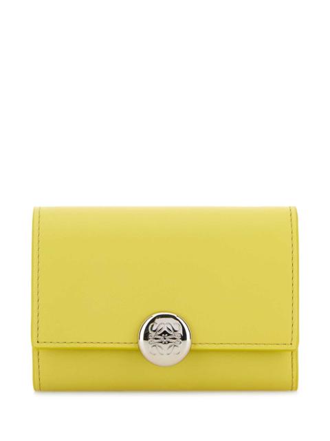 Loewe Loewe Women Yellow Leather Wallet