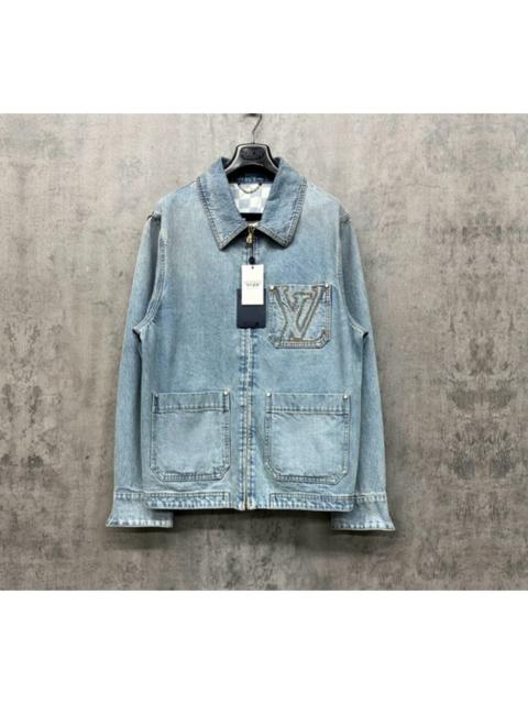Louis Vuitton Louis Vuitton pearl logo denim jacket