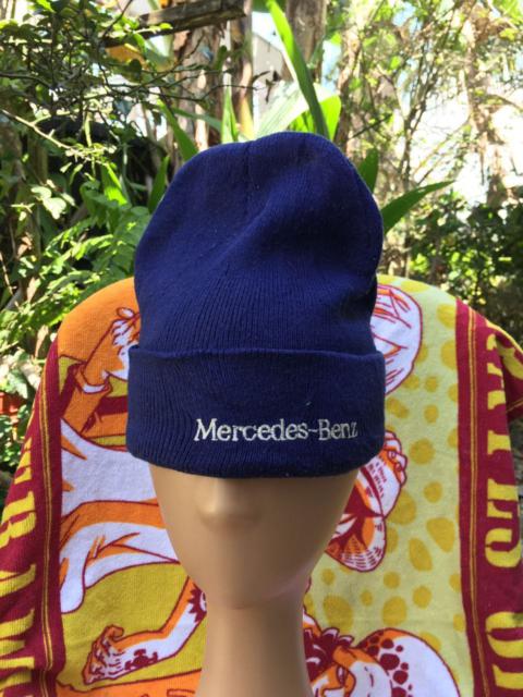 Other Designers Mercedes Benz - Cuffed knit blue beanie