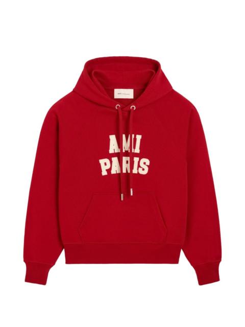AMI Paris Ami Paris Men Logo Cotton Hoodie