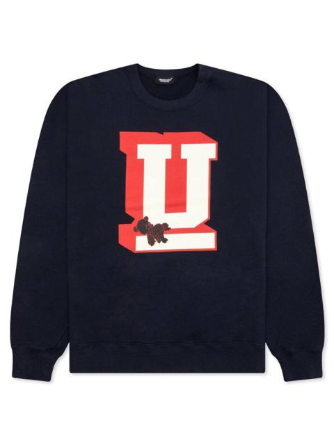 UNDERCOVER COLLEGIATE SWEATSHIRT - NAVY