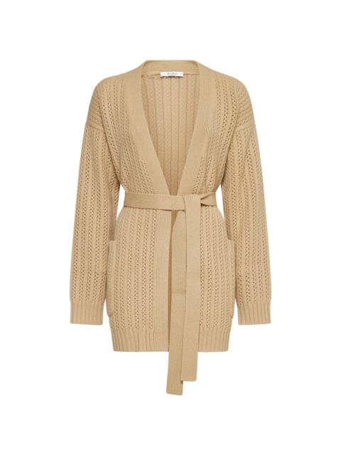 Balzac Belted Long-sleeved Cardigan