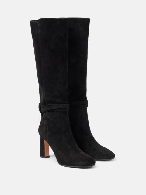 Very Bow Tie 85 suede knee-high boots