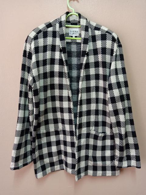 Other Designers Norma Kamali Tartan Cardigan