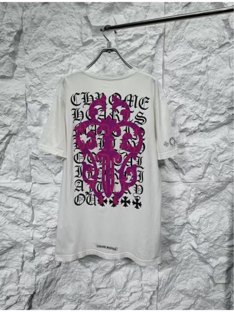 Chrome Hearts Chrome hearts script dagger logo short sleeve T-Shirt