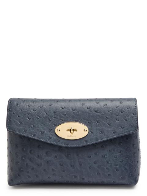 Mulberry Mulberry Darley Ostrich-embossed Leather Pouch
