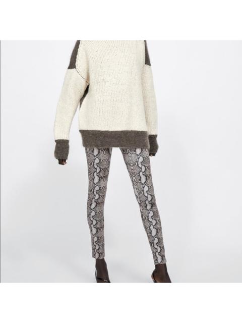 Other Designers Zara Snake Animal Print Leggings