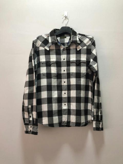 Other Designers Designer - 291295 HOMME Shirt Flannel Pearl Snap