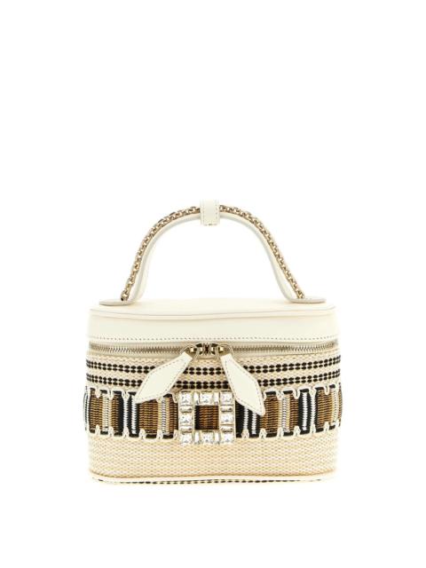 Roger Vivier ROGER VIVIER Micro Vanity Tres Vivier Beige Paper Shoulder B