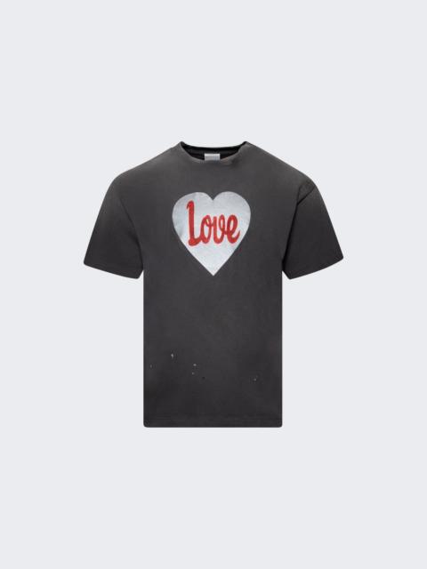 SAINT M×××××× Heart Love Short Sleeve Tee Black