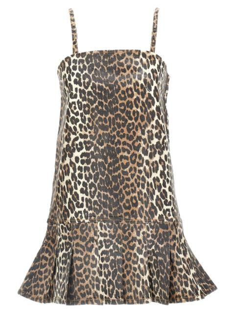 GANNI Ganni Women Leopard Mini Dress