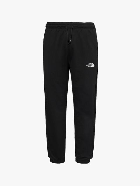 Essential brand-embroidery cotton-jersey jogging bottoms