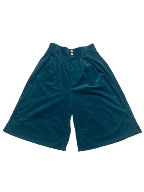 ISSEY MIYAKE Sunao kuwahara Velvet Pleated Hakama Pants Cropped