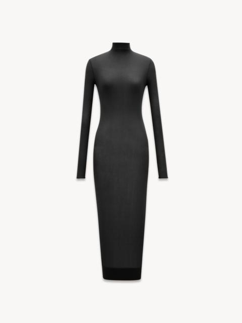 TURTLENECK DRESS IN STRETCH JERSEY