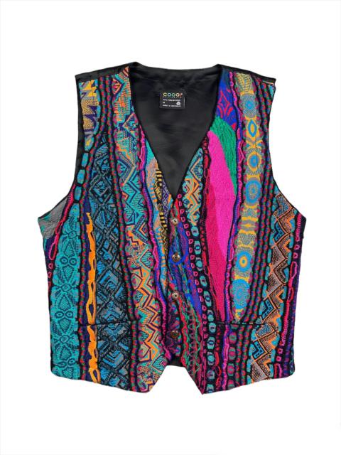 Other Designers Vintage - 90s Native Knitted Coogi Multicolour Vest