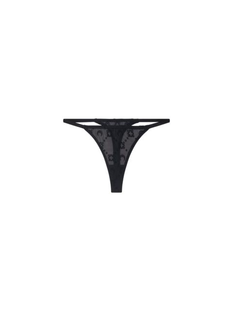 Marine Serre Recycled Mesh Flock Thong