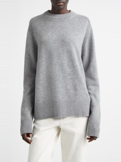Loulou de Saison LOULOU DE SAISON Baltra Cashmere Sweater in Grey Melange at Nordstrom