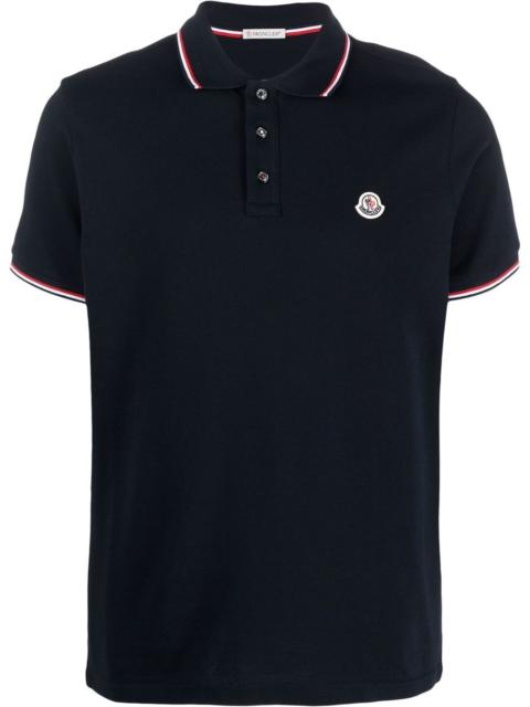 Moncler Moncler Men Logo Cotton Polo Shirt