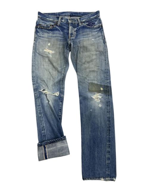 Hysteric Glamour HYSTERIC GLAMOUR DISTRESSED DENIM PANT