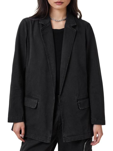 ALLSAINTS AllSaints Aleida Denim Blazer in Washed Black at Nordstrom