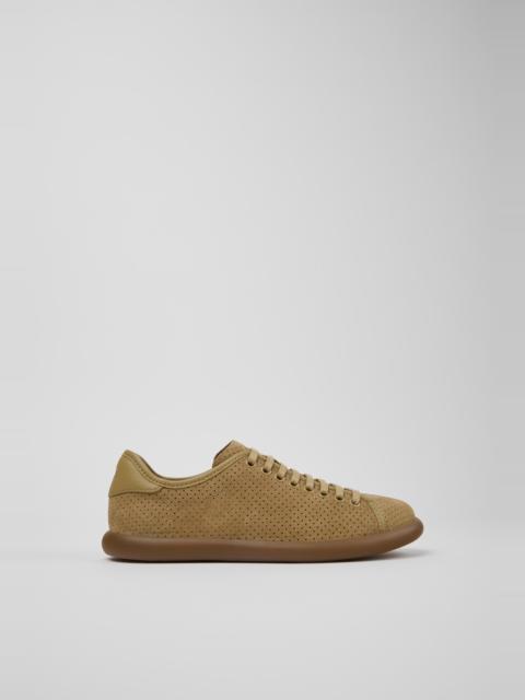 CAMPERLAB Brown Nubuck and Leather Sneakers for Women.